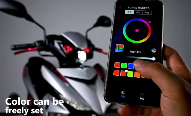 Motorcycle Headlights With App-Based Smart Control for Yamaha Y15zr Exciter150 V2-V7 Motorbike Modification Parts