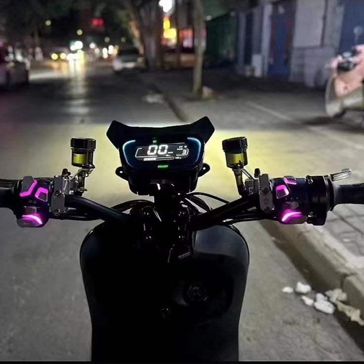 Universal LED Motorcycle Handlebar Switches with Turn Signal Horn Control - Motocircuit
