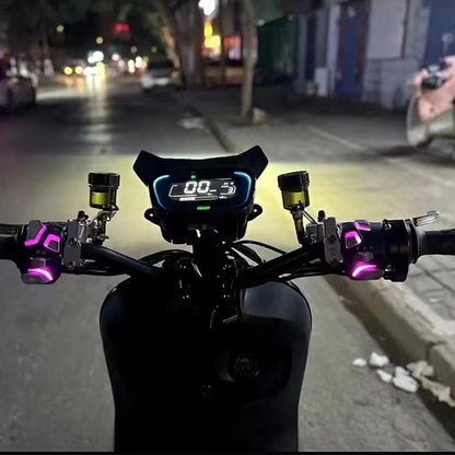 Universal LED Motorcycle Handlebar Switches with Turn Signal Horn Control - Motocircuit