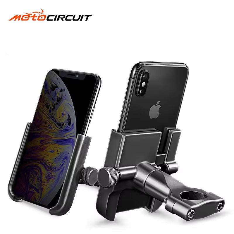 360 Degree Adjustable Motorcycle Phone Holder, Universal Cycling Holder for Scooters, Bicycles & Dirt Bikes