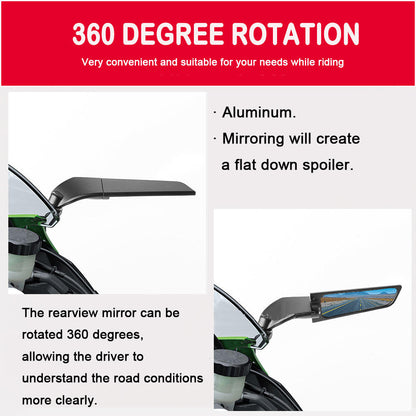 Universal Motorbike Wing Rearview Side Rear Mirrors Motorcycle Part and Accessories Mirrors for Honda Yamaha Suzuki Bmw Ducati