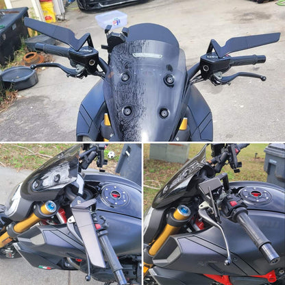 Universal Motorbike Wing Rearview Side Rear Mirrors Motorcycle Part and Accessories Mirrors for Honda Yamaha Suzuki Bmw Ducati