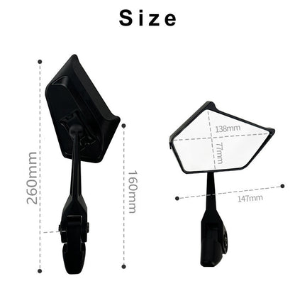 Universal Hunter Rearview Mirror Aluminum Alloy Wide Field Riding Rearview Mirror Suitable for Motorcycle Motocross ATV Ebike