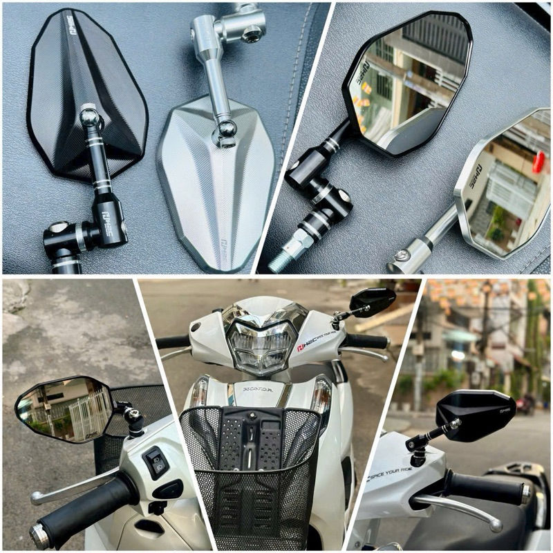 Motorcycle Accessories Mirror Motorbike Electric Mountain Bike Wing Rear Hand Bar End Mirror Espejo De Accesorios De Motocicleta