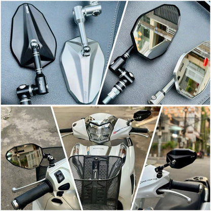Motorcycle Accessories Mirror Motorbike Electric Mountain Bike Wing Rear Hand Bar End Mirror Espejo De Accesorios De Motocicleta