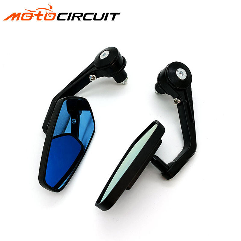 MSK CNC Carbon Fibre Handlebar Grip with End Mirror Universal Side Rearview Motorcycle Body Parts New Accessory
