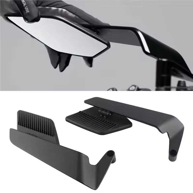 Universal Motorcycle Bar End Mirror - Adjustable Wing Rear View for Electric Mountain Bike - Motocircuit