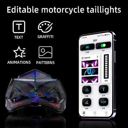 LED Motorcycle Taillight Turn Signal Indicator for Honda Click 125 VARIO IP67 Waterproof Motorbike Lighting Systems