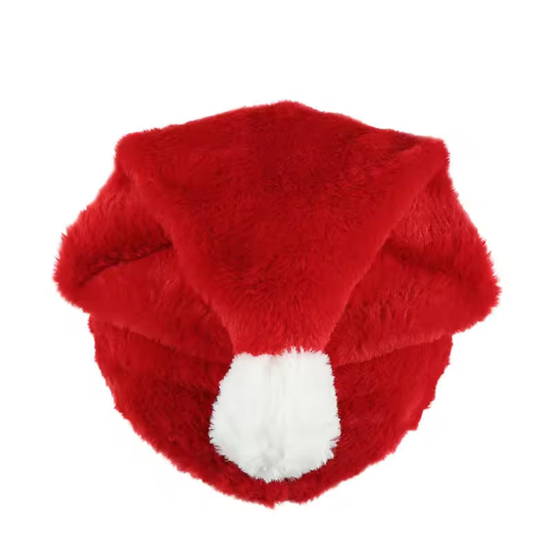 Christmas hat helmet cover - ABS full-face motorcycle helmet modification accessory - holiday decoration