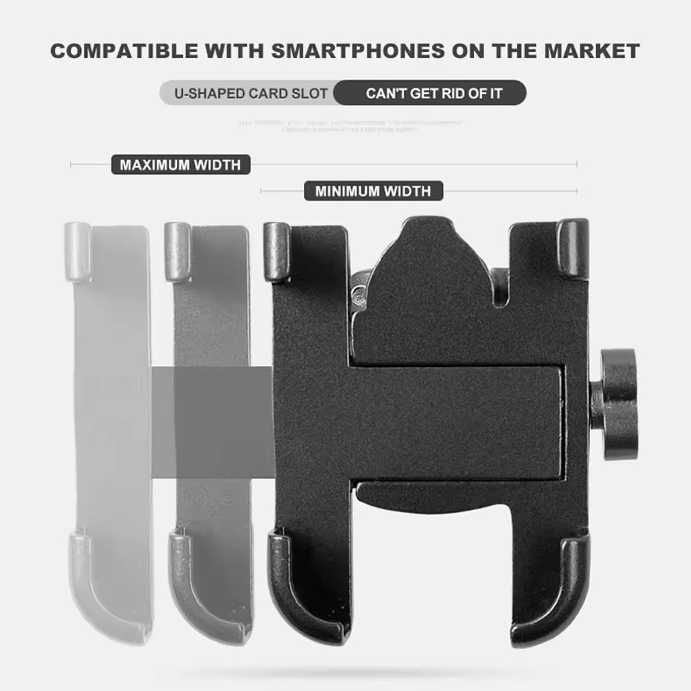 Wholesale Universal Motorcycle Phone Holder - 360° Adjustable Shockproof Mount - Motocircuit