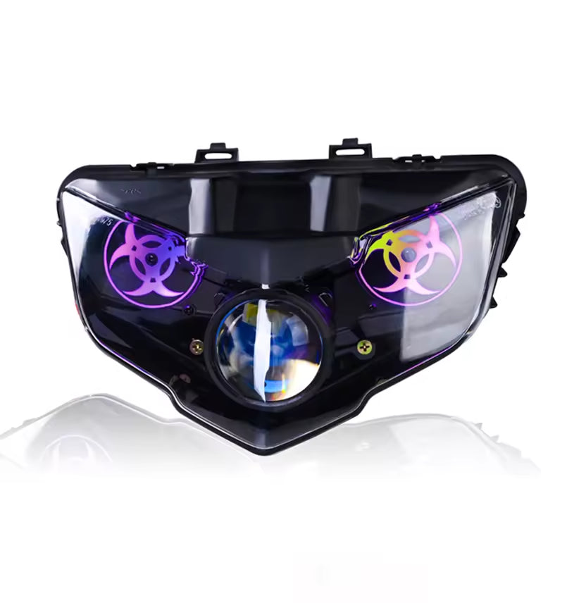 App Controlled RGB Motorcycle Headlight for Yamaha Y15ZR EXCITER150 V2-V7 
