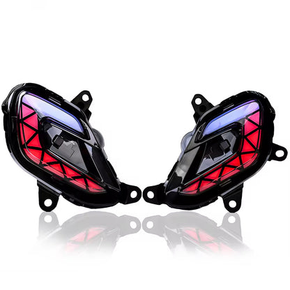 Motorcycle Front and Rear Waterproof Turn Signal Lights Smart LED Light Kit for Honda Stylo 160 Motorbike Modification Accessories
