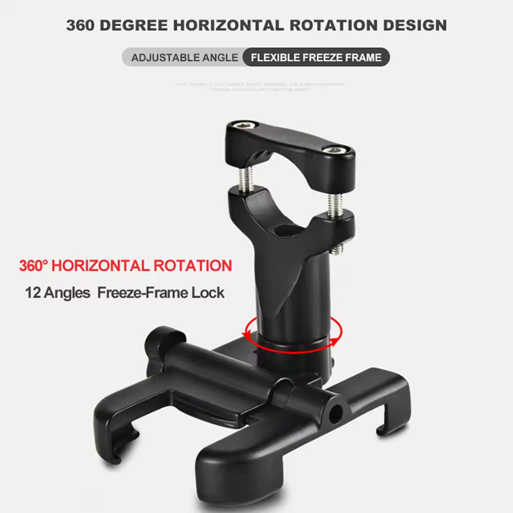 Wholesale Universal Motorcycle Phone Holder - 360° Adjustable Shockproof Mount - Motocircuit