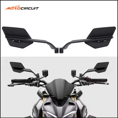 Universal Motorcycle Bar End Mirror - Adjustable Wing Rear View for Electric Mountain Bike - Motocircuit