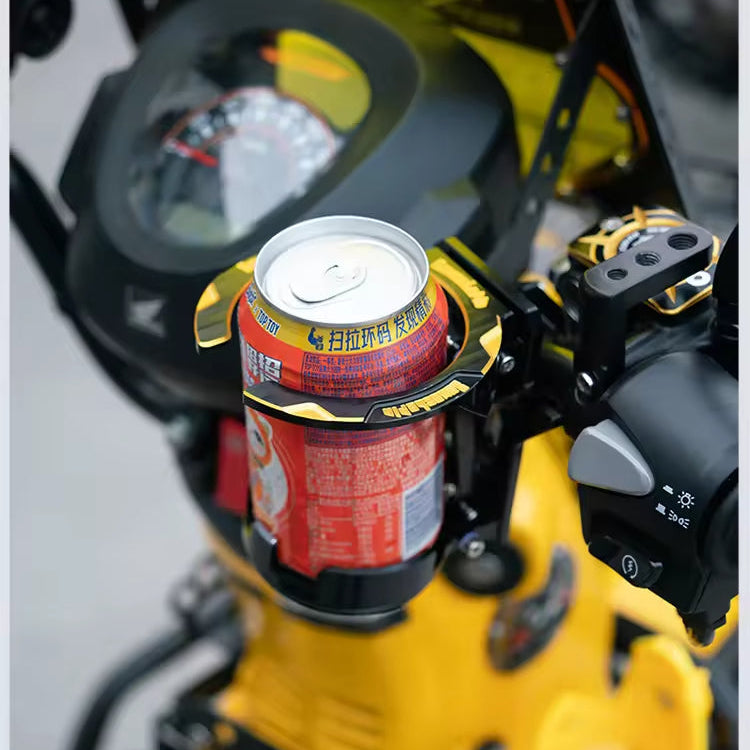 Aluminum Alloy Folding Drink Holder Rack for Motorcycle Bicycle EBike ATV Dirtbike - Body Parts Accessories