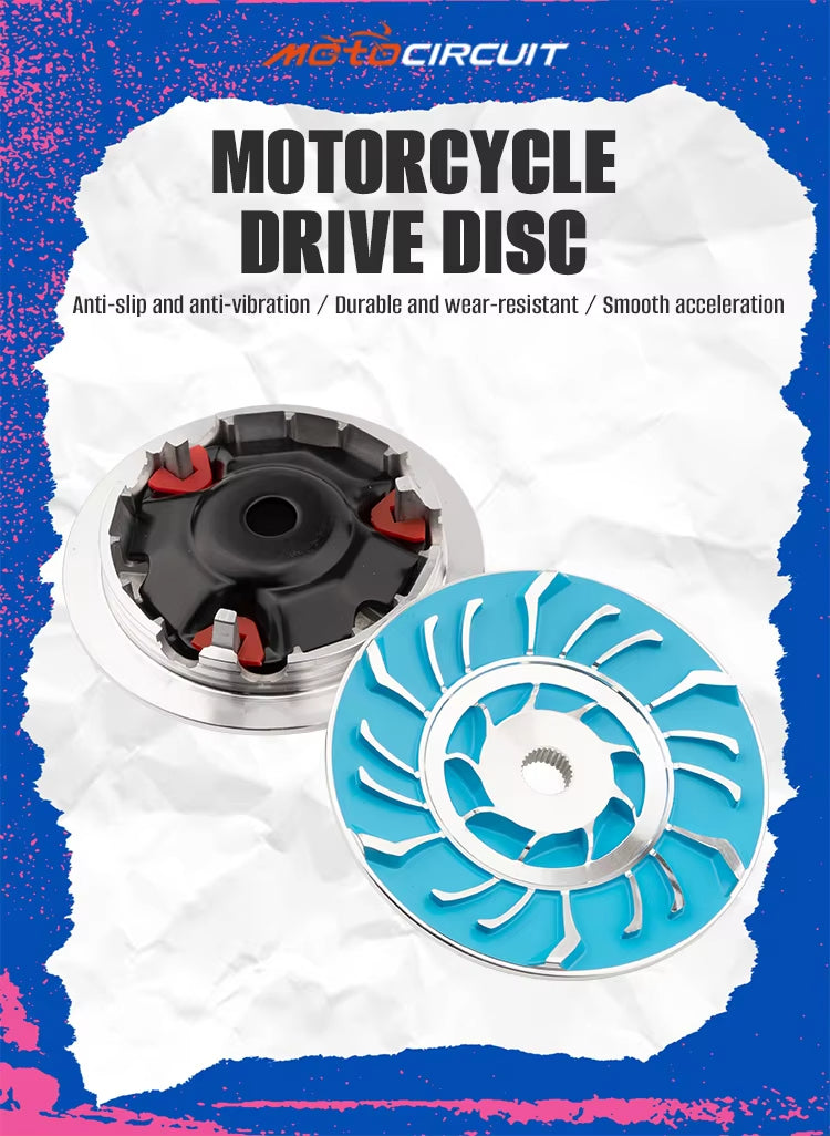 Universal CVT Complete Transmission Kit for PCX 150/160 Click 125/150 NMAX BEAT MIO - Drive Plate, Clutch & Pulley Assembly