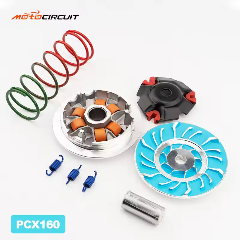 Universal CVT Complete Transmission Kit for PCX 150/160 Click 125/150 NMAX BEAT MIO - Drive Plate, Clutch & Pulley Assembly