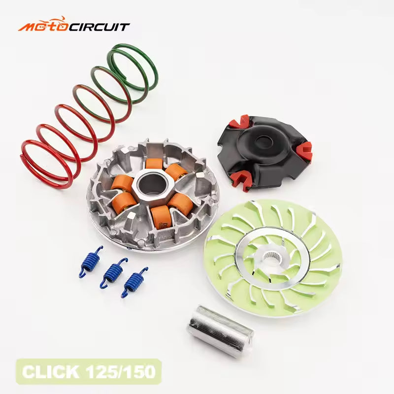 Universal CVT Complete Transmission Kit for PCX 150/160 Click 125/150 NMAX BEAT MIO - Drive Plate, Clutch & Pulley Assembly