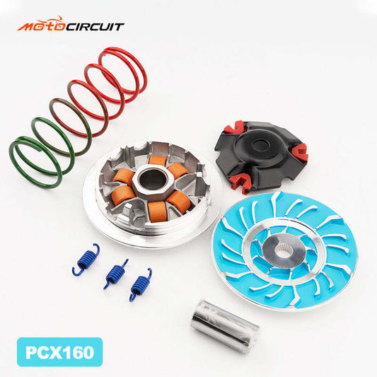 Universal CVT Complete Transmission Kit for PCX 150/160 Click 125/150 NMAX BEAT MIO - Drive Plate, Clutch & Pulley Assembly