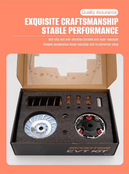 Universal CVT Complete Transmission Kit for PCX 150/160 Click 125/150 NMAX BEAT MIO - Drive Plate, Clutch & Pulley Assembly