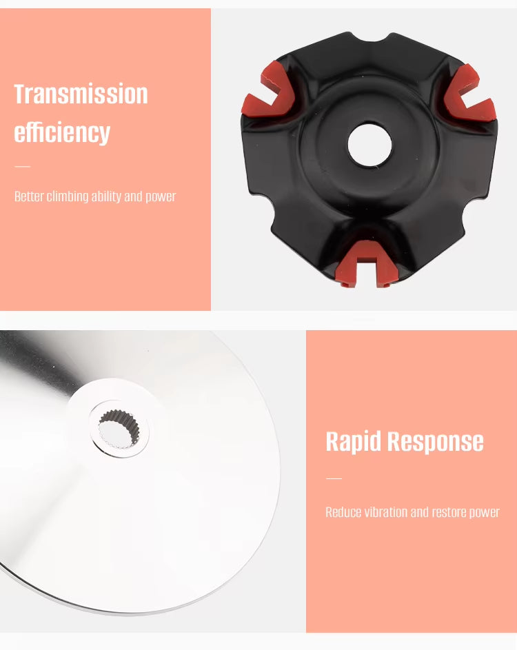 Universal CVT Complete Transmission Kit for PCX 150/160 Click 125/150 NMAX BEAT MIO - Drive Plate, Clutch & Pulley Assembly