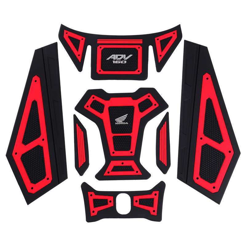 Motorcycle Rubber Fuel Tank Decorative Protective Sticker For 2022-2024 Honda ADV160 Models Motorbike Parts