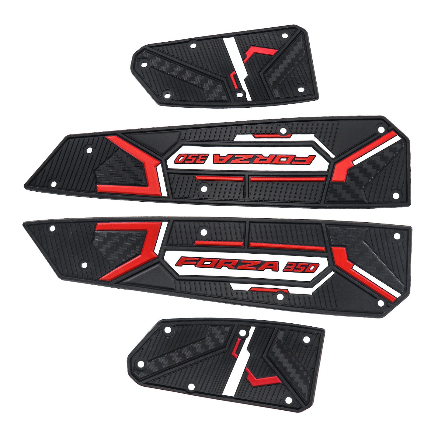 Motorcycle Aftermarket Rubber Non-Slip Footrest Pads Suitable For 2020-2025 Honda Forza 350 Models