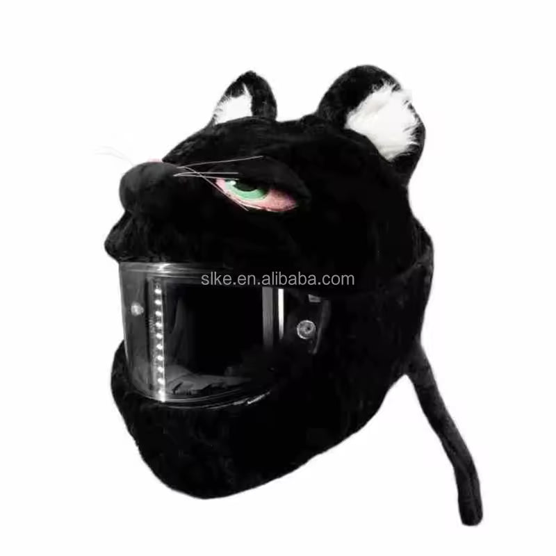 Christmas hat helmet cover - ABS full-face motorcycle helmet modification accessory - holiday decoration