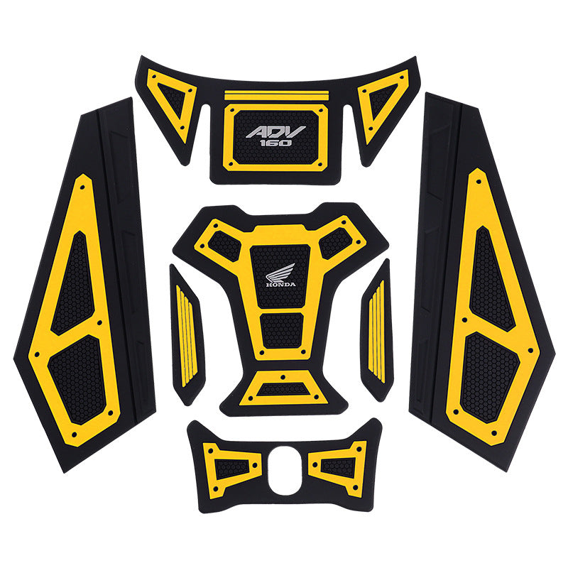 Motorcycle Rubber Fuel Tank Decorative Protective Sticker For 2022-2024 Honda ADV160 Models Motorbike Parts