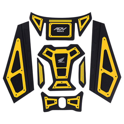 Motorcycle Rubber Fuel Tank Decorative Protective Sticker For 2022-2024 Honda ADV160 Models Motorbike Parts