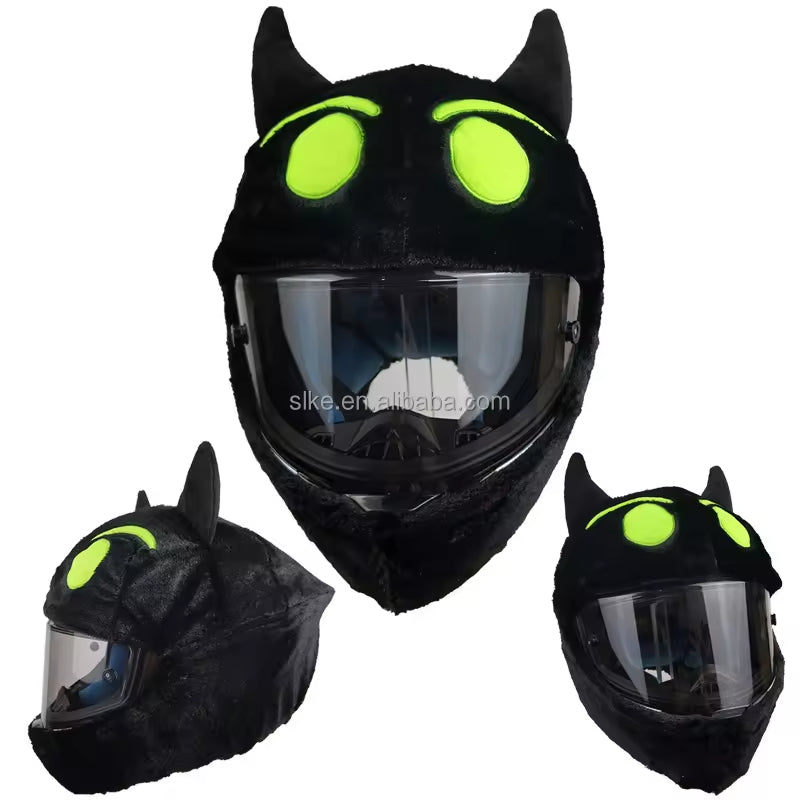 Christmas hat helmet cover - ABS full-face motorcycle helmet modification accessory - holiday decoration