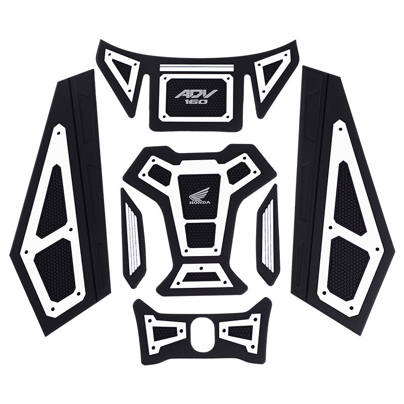 Motorcycle Rubber Fuel Tank Decorative Protective Sticker For 2022-2024 Honda ADV160 Models Motorbike Parts
