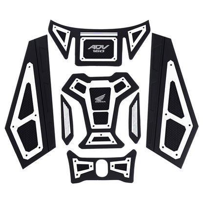 Motorcycle Rubber Fuel Tank Decorative Protective Sticker For 2022-2024 Honda ADV160 Models Motorbike Parts