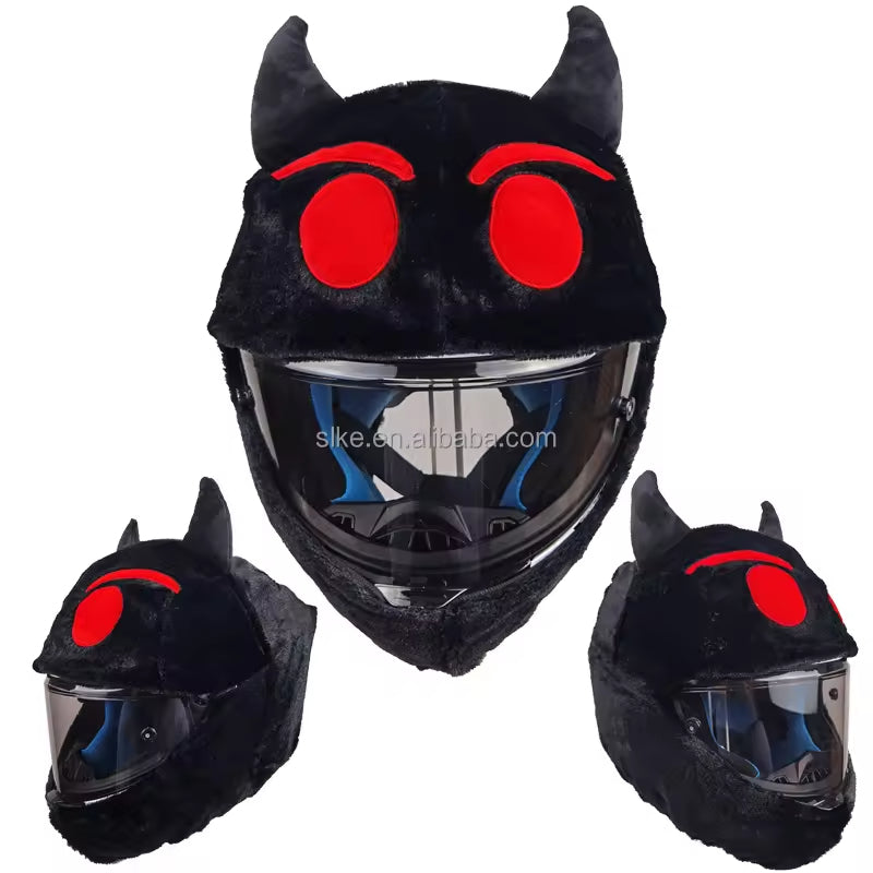 Christmas hat helmet cover - ABS full-face motorcycle helmet modification accessory - holiday decoration