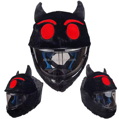 Christmas hat helmet cover - ABS full-face motorcycle helmet modification accessory - holiday decoration