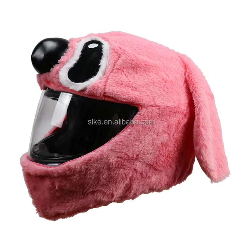 Christmas hat helmet cover - ABS full-face motorcycle helmet modification accessory - holiday decoration