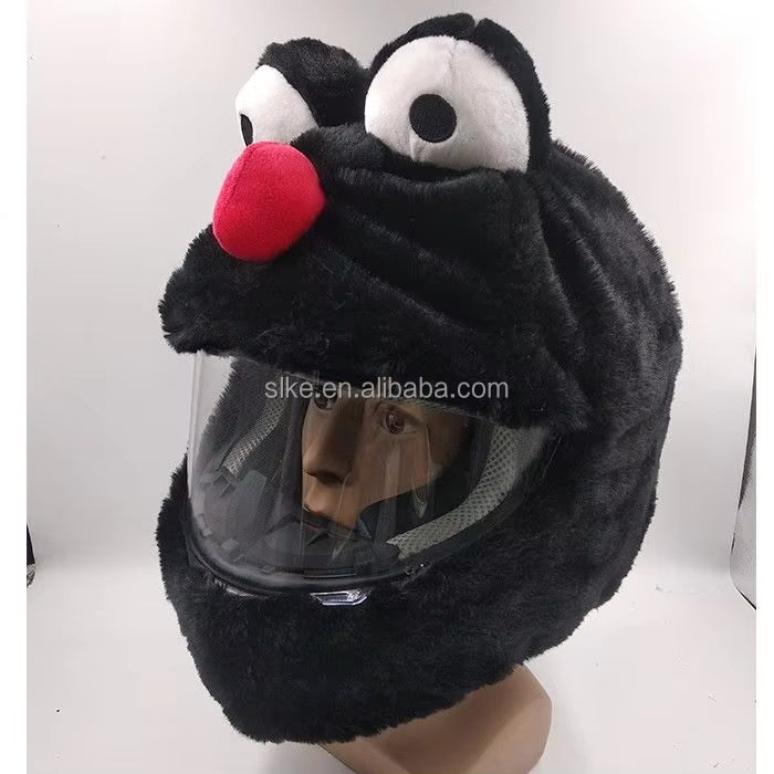 Christmas hat helmet cover - ABS full-face motorcycle helmet modification accessory - holiday decoration
