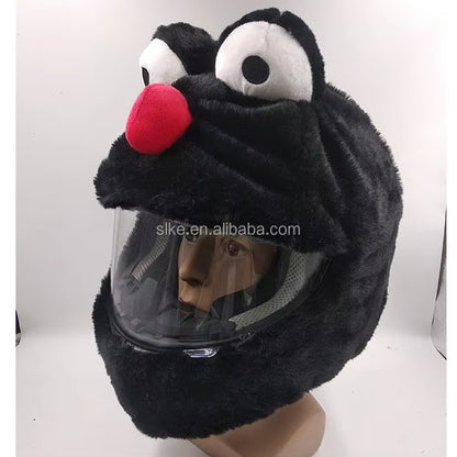 Christmas hat helmet cover - ABS full-face motorcycle helmet modification accessory - holiday decoration