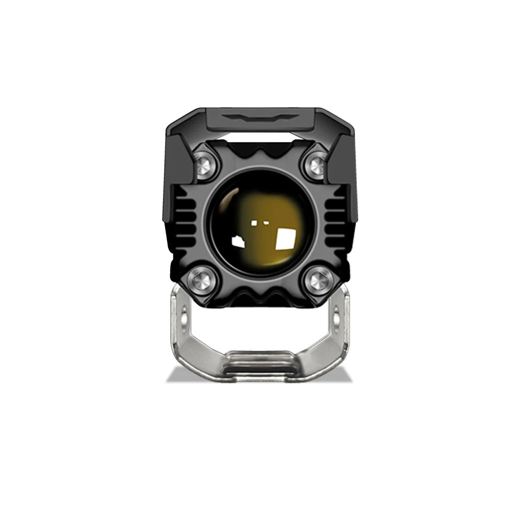 Ultra Bright LED Motorcycle Fog Light Headlight 60W 6000K Waterproof Dual Color Flashing Auto Lighting system