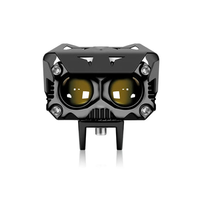Ultra Bright LED Motorcycle Fog Light Headlight 60W 6000K Waterproof Dual Color Flashing Auto Lighting system