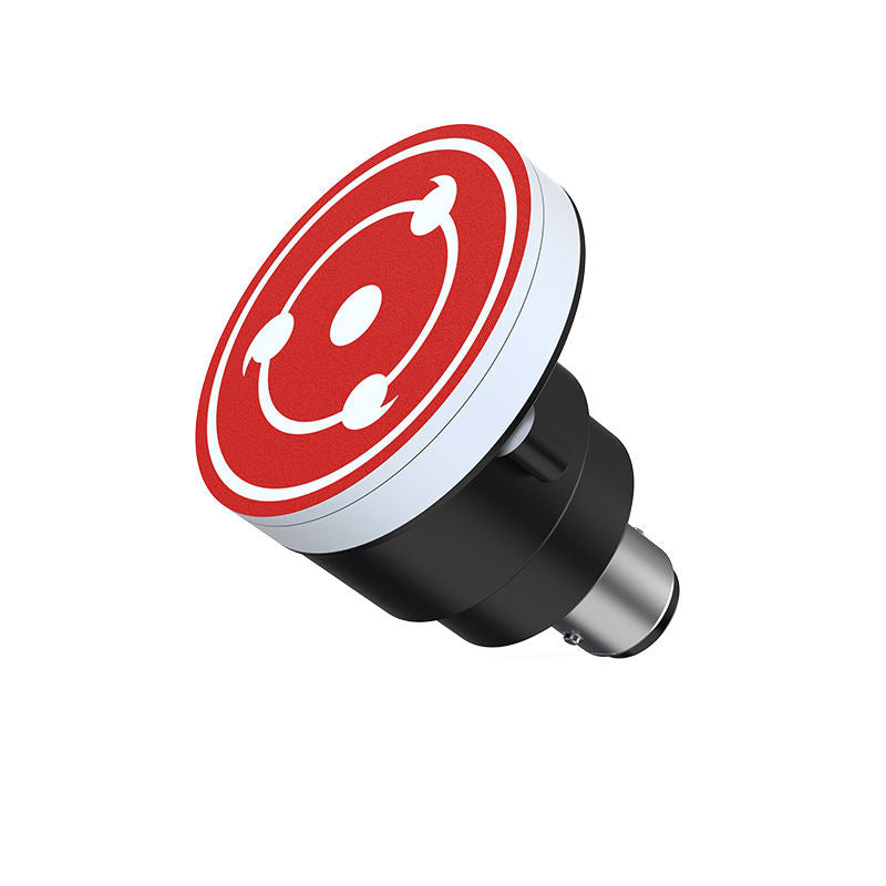Universal Motorcycle LED RGB Sharingan Rotating Brake Light Bulb - Motocircuit