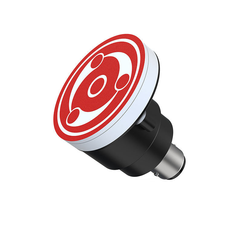 Universal Motorcycle LED RGB Sharingan Rotating Brake Light Bulb - Motocircuit