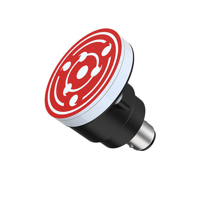 Universal Motorcycle LED RGB Sharingan Rotating Brake Light Bulb - Motocircuit