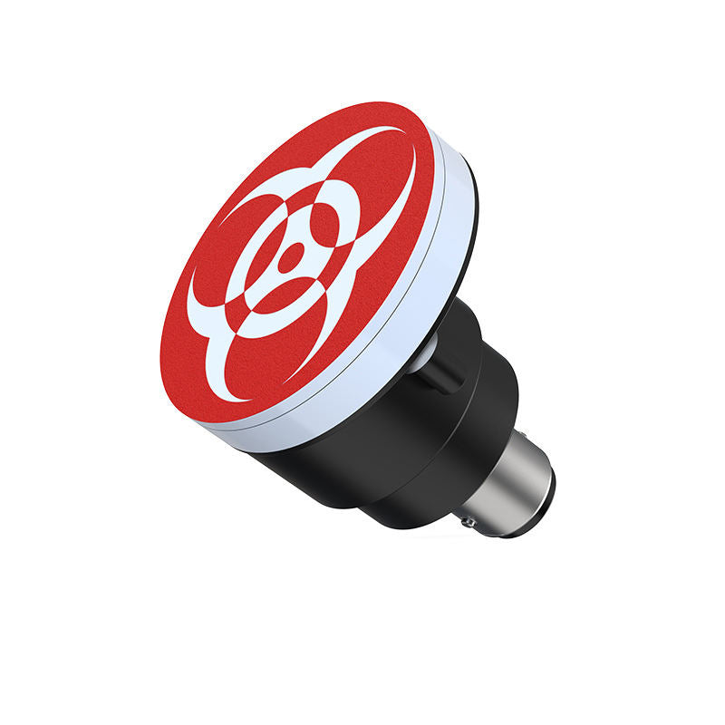 Universal Motorcycle LED RGB Sharingan Rotating Brake Light Bulb - Motocircuit