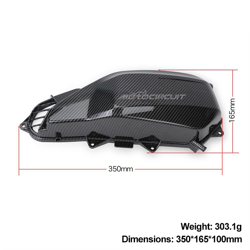 Detailed Dimensions of Honda Click 150 V2 Air Filter Cover
