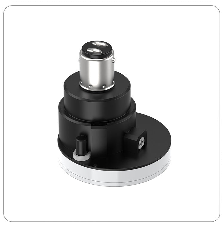 Close-up Details of LED RGB Rotating Brake Light Bulb for Motorcycle