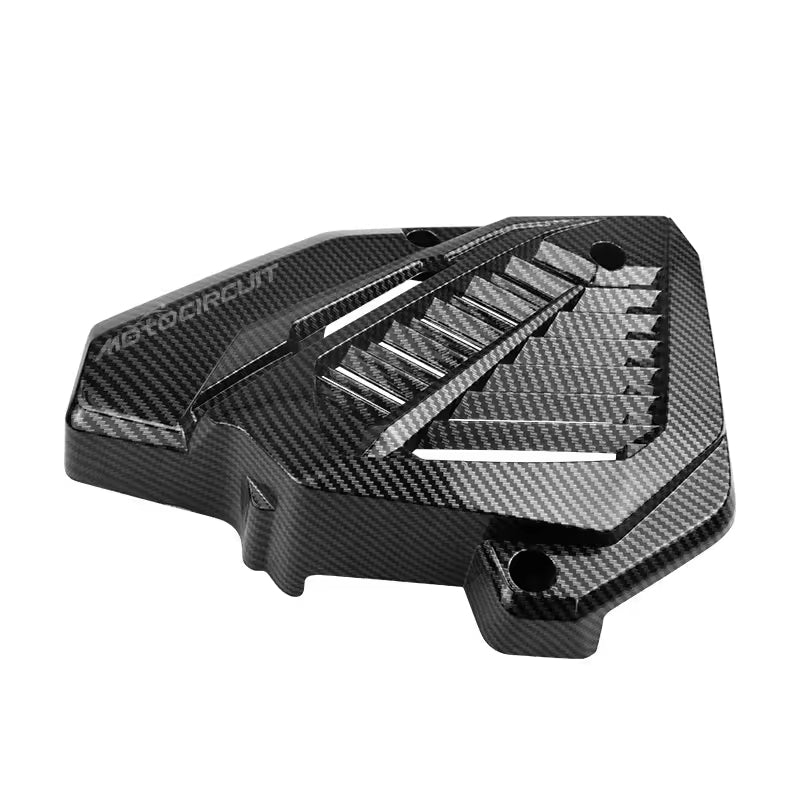 Close-up of Carbon Fiber Weave on Honda Click 150 Water Tank Cover
