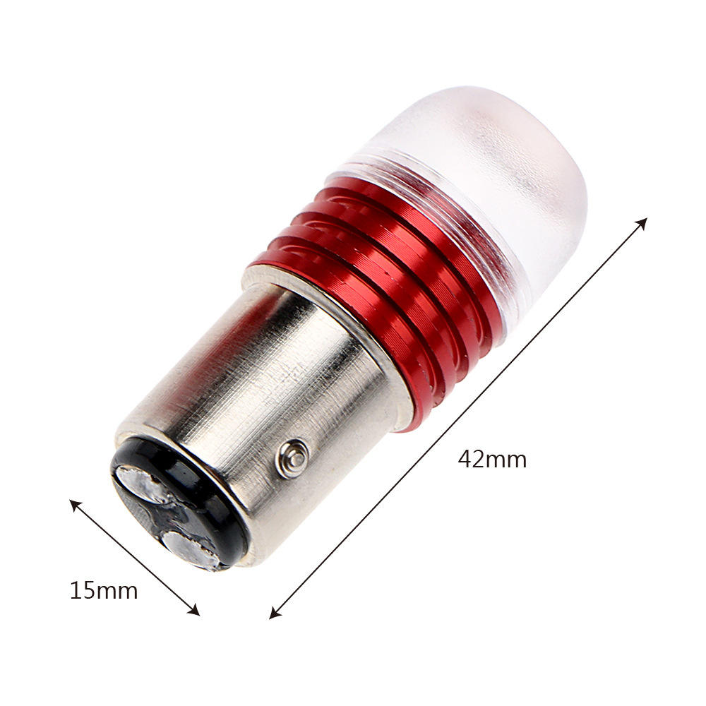 Size and dimensions diagram for DC12V 6W 1156/1157 LED motorcycle lights
