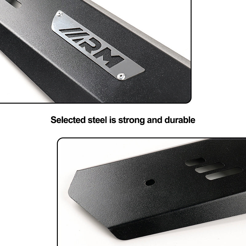 A close-up of the exhaust sleeve shows the high-quality metal material and sophisticated welding process, highlighting its durability.