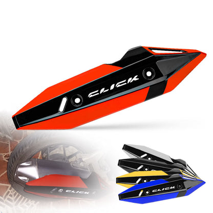 Motocircuit Exhaust Pipe Protective Cover for Honda Vario Click 125-150, installed on a motorcycle showcasing its sleek design.